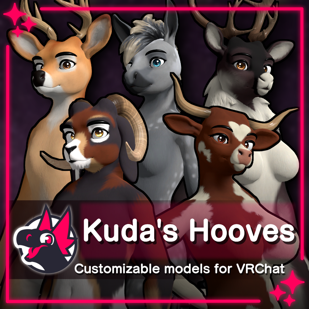 Kuda's Hooves - Model and VRC Avatar Pack