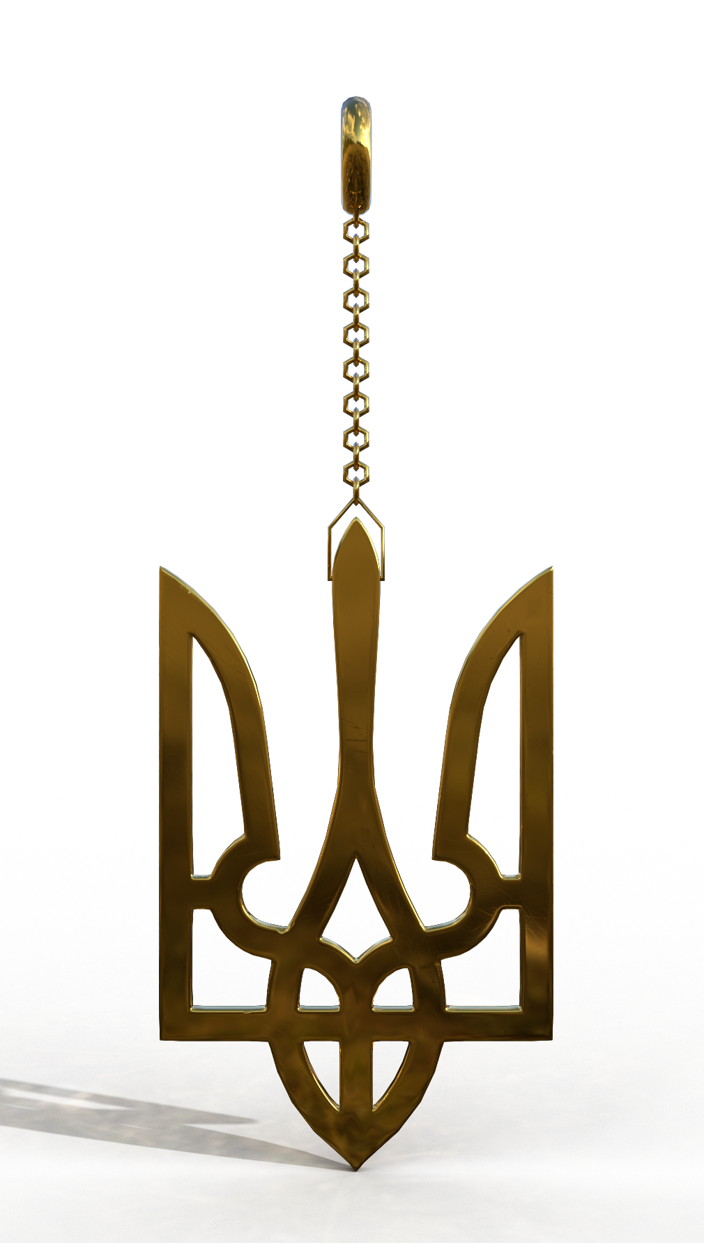 Ukrainian Trident Earring