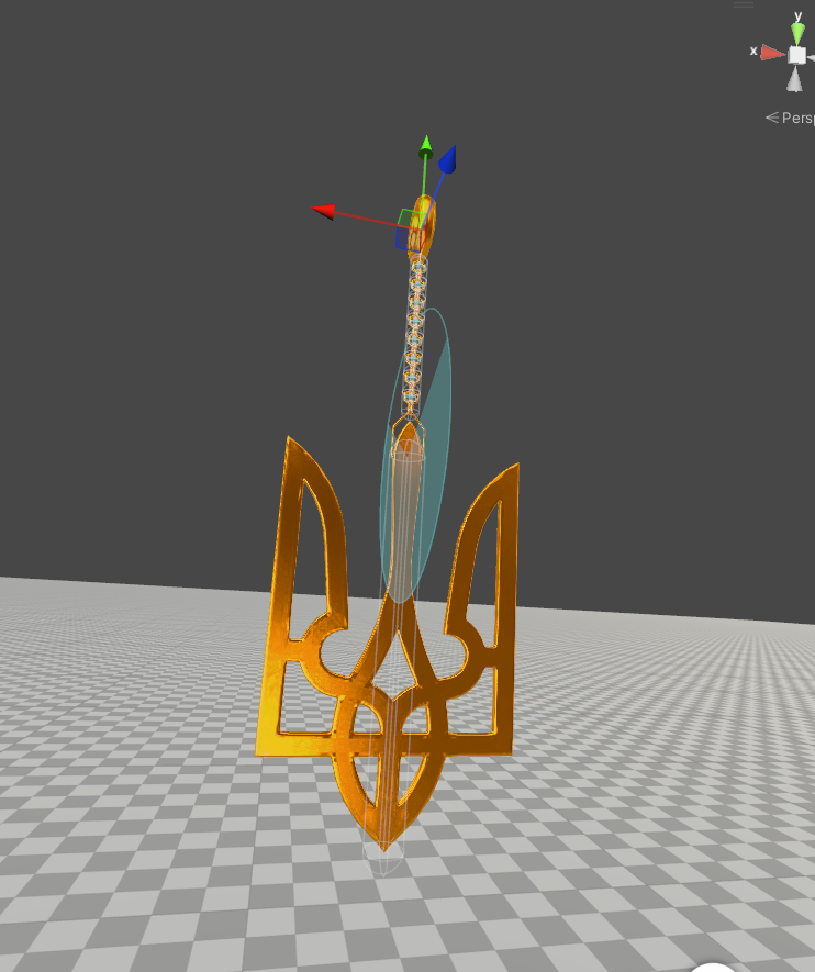 Ukrainian Trident Earring