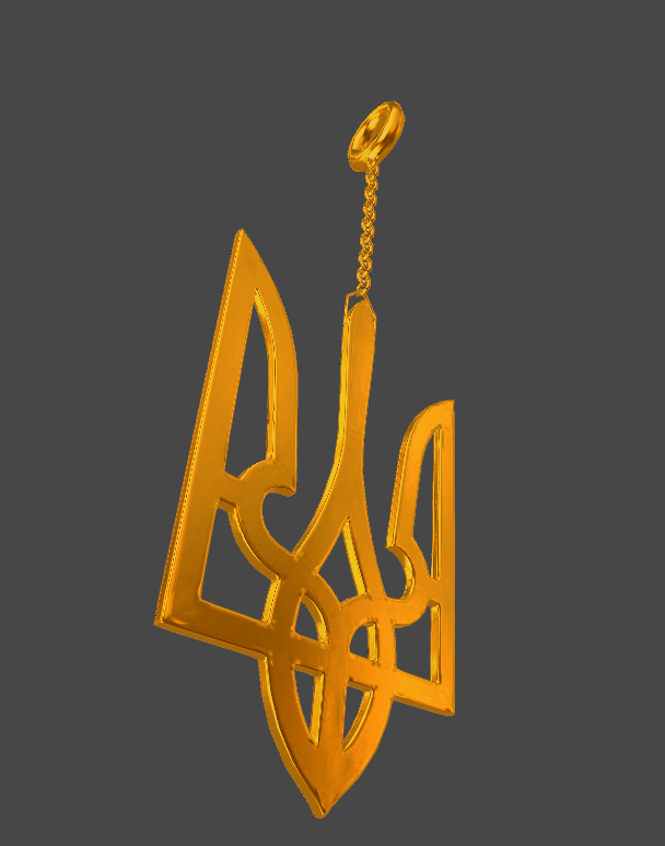 Ukrainian Trident Earring