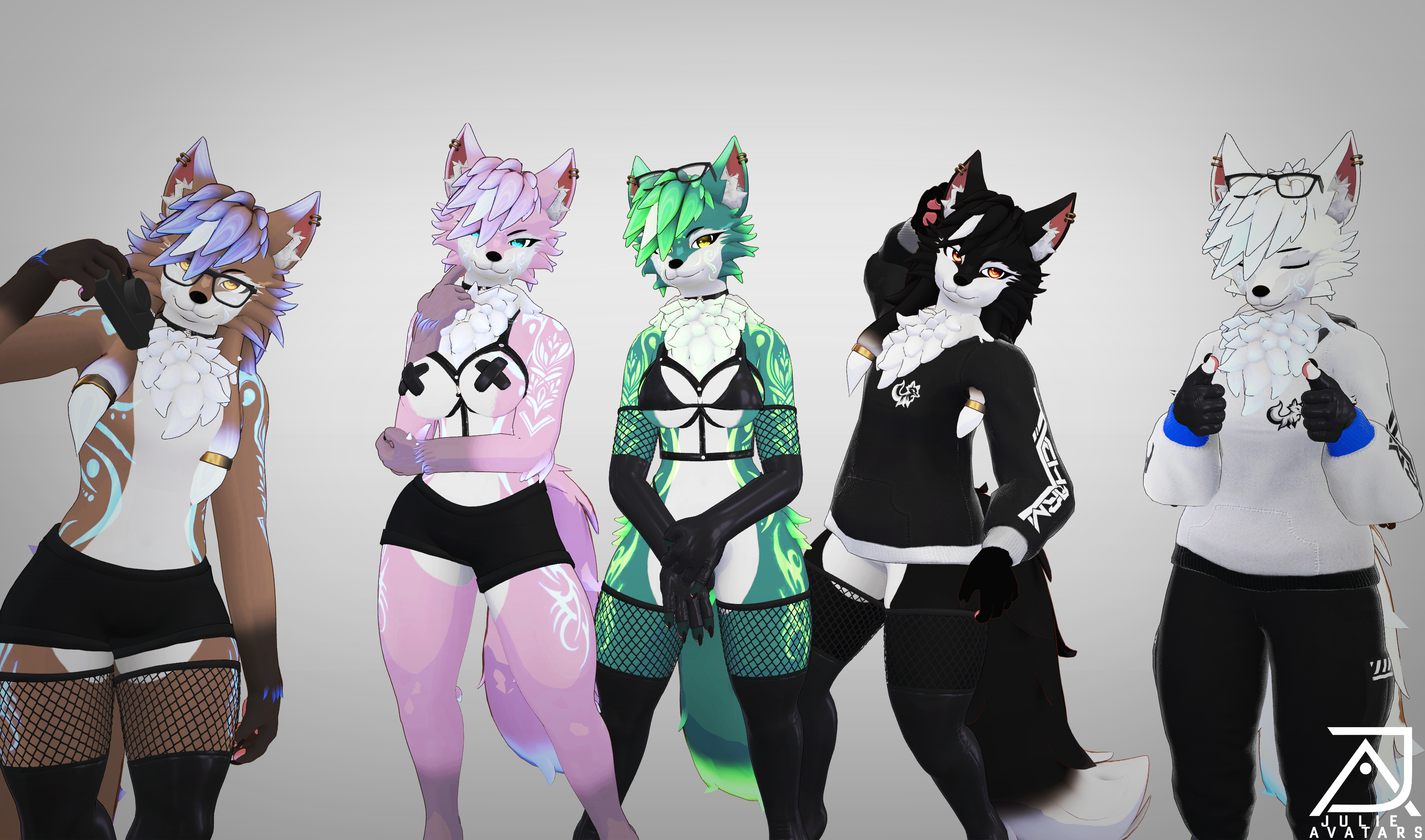 Ari Furry Maned Wolf Vrchat Avatar Face Tracking And Quest By 