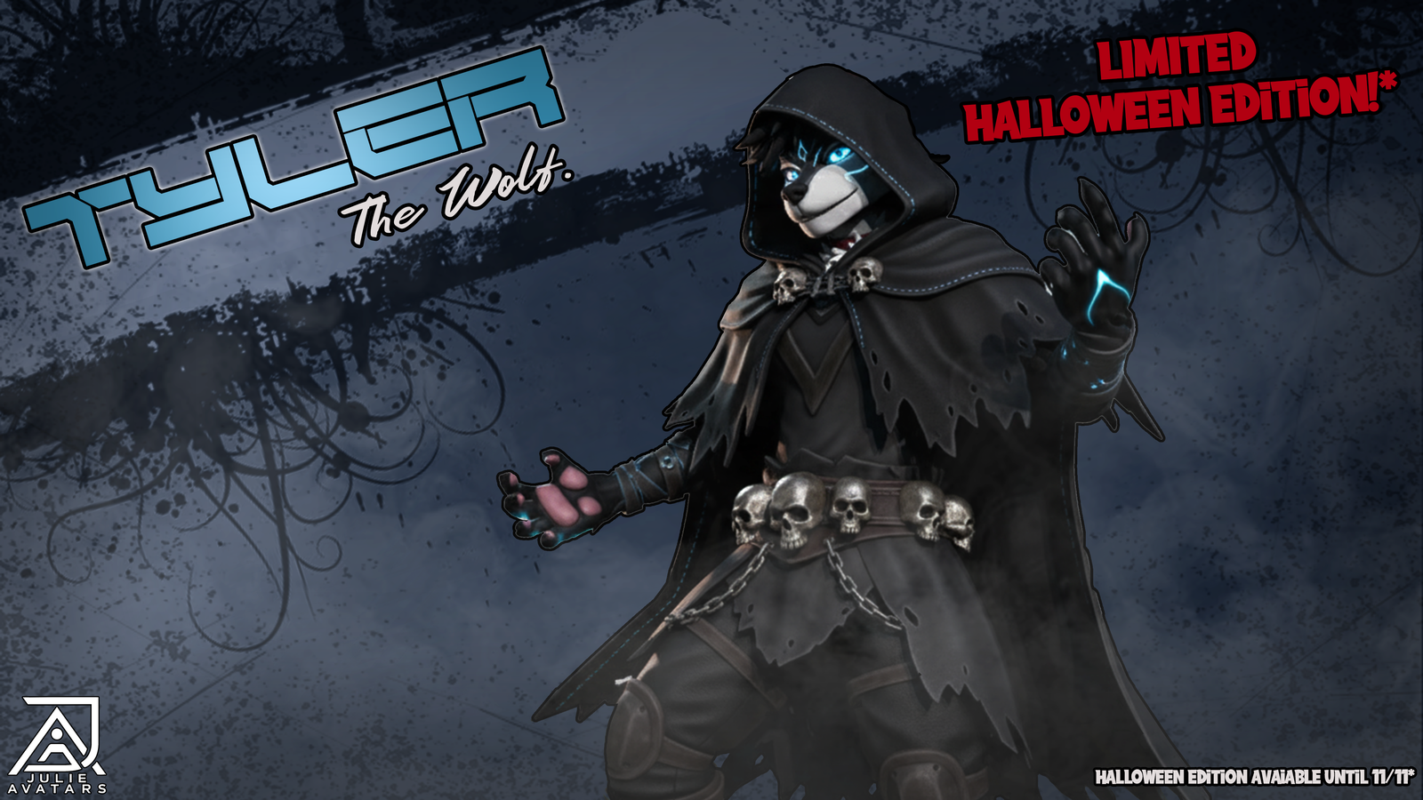 Tyler the Wolf (Vrchat Avatar, Face Tracking and Quest)