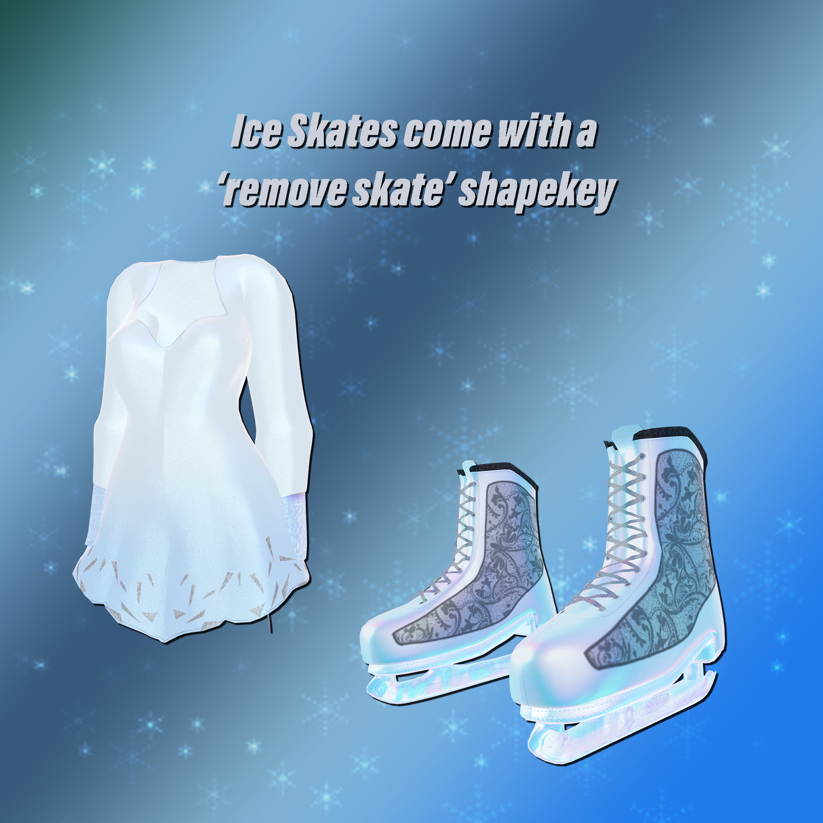 Ice Skates and Dress Assets