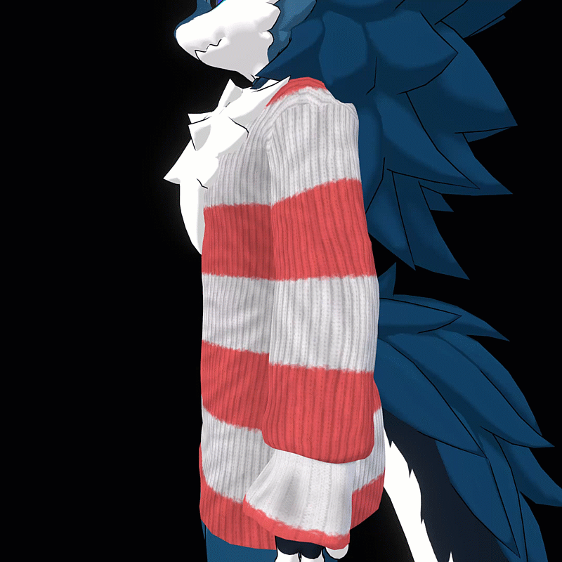 Striped Oversized Sweater for Novabeast