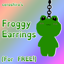 FREE Little Froggy Earrings