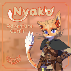 Adventurer Outfit for Nyako  |  VRChat Clothing Addon