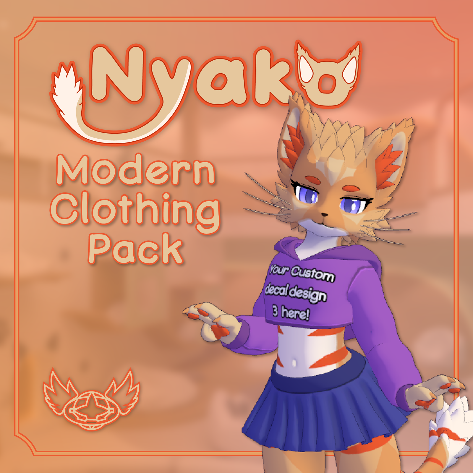 Modern Clothing Pack for Nyako | VRChat Clothing Addon