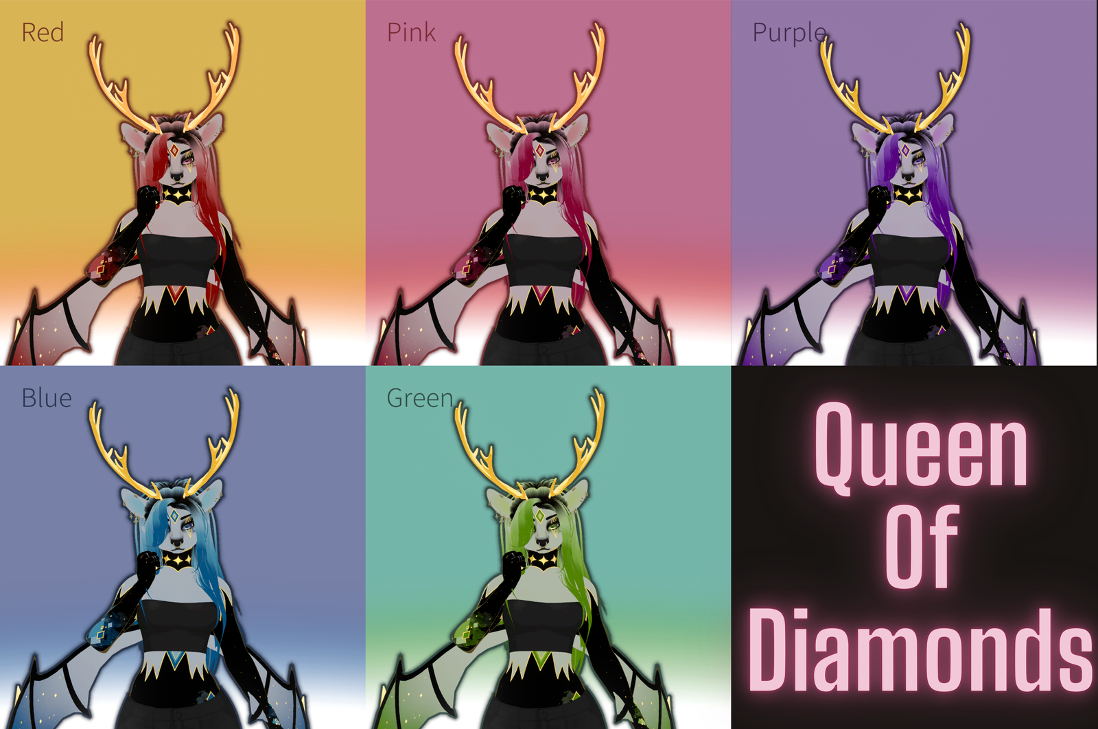 Queen Of Diamonds | Lilith Deer/Goat Hybrid Retexture