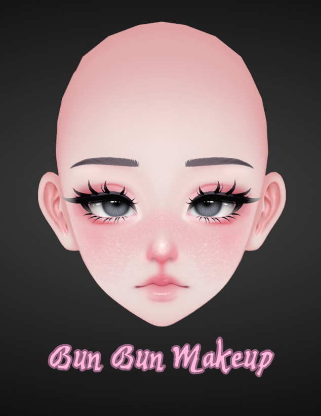 Bun Bun Makeup - chihiro head
