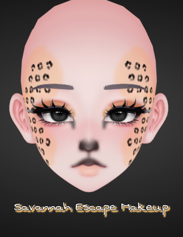Savannah Escape Makeup - chihiro head
