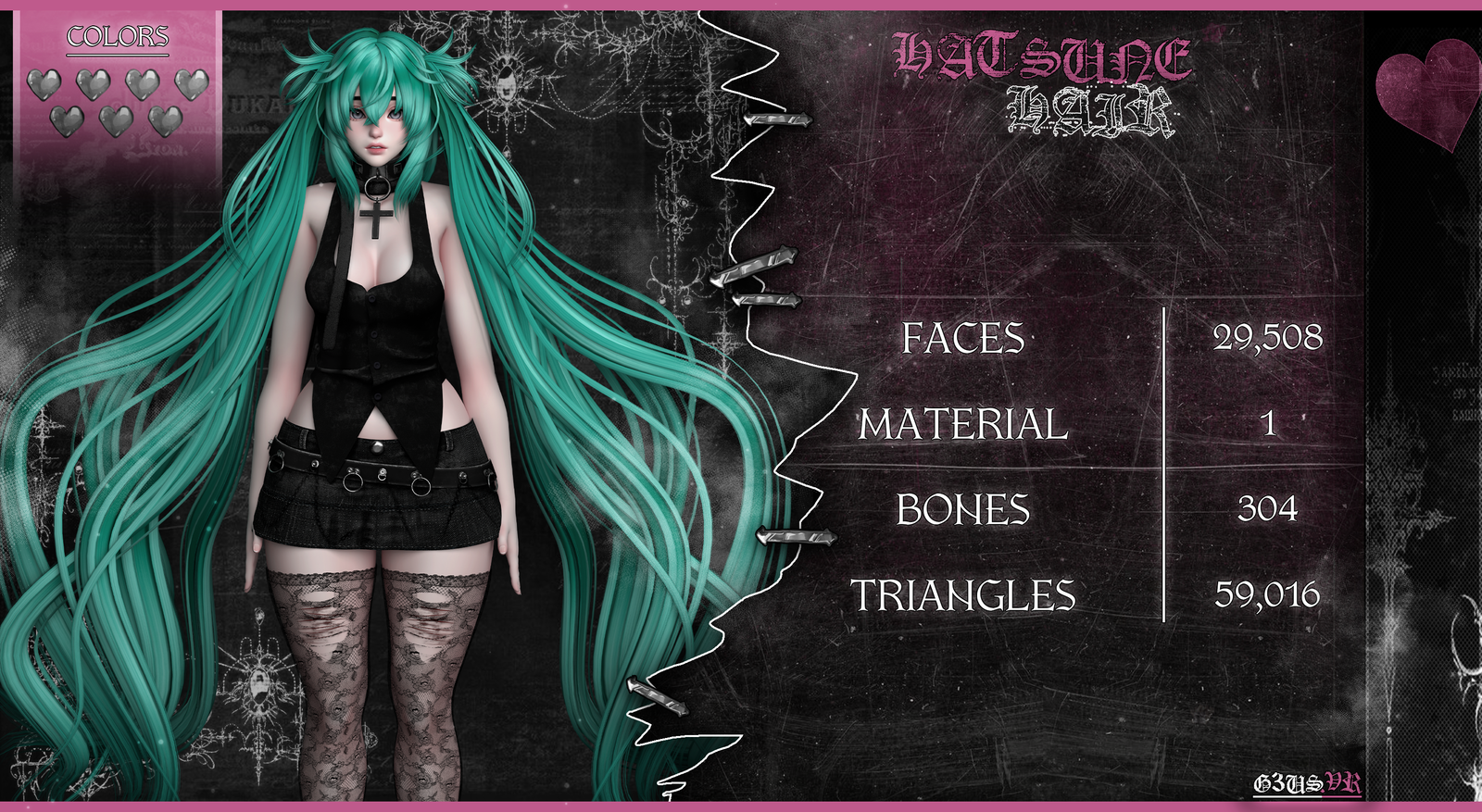 hatsune hair