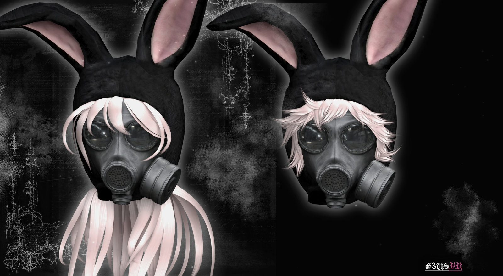 bunny mask hair