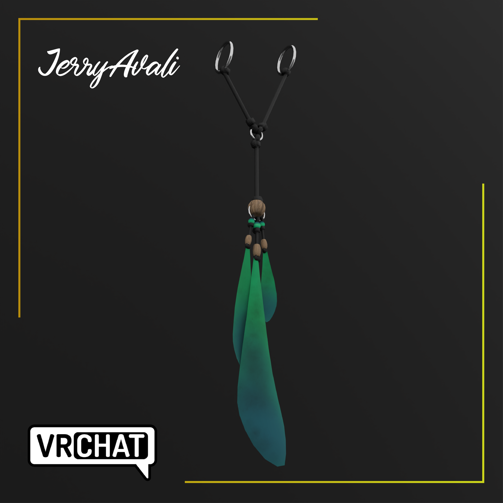 ✦ Earrings Feathers Jerry Avali ✦