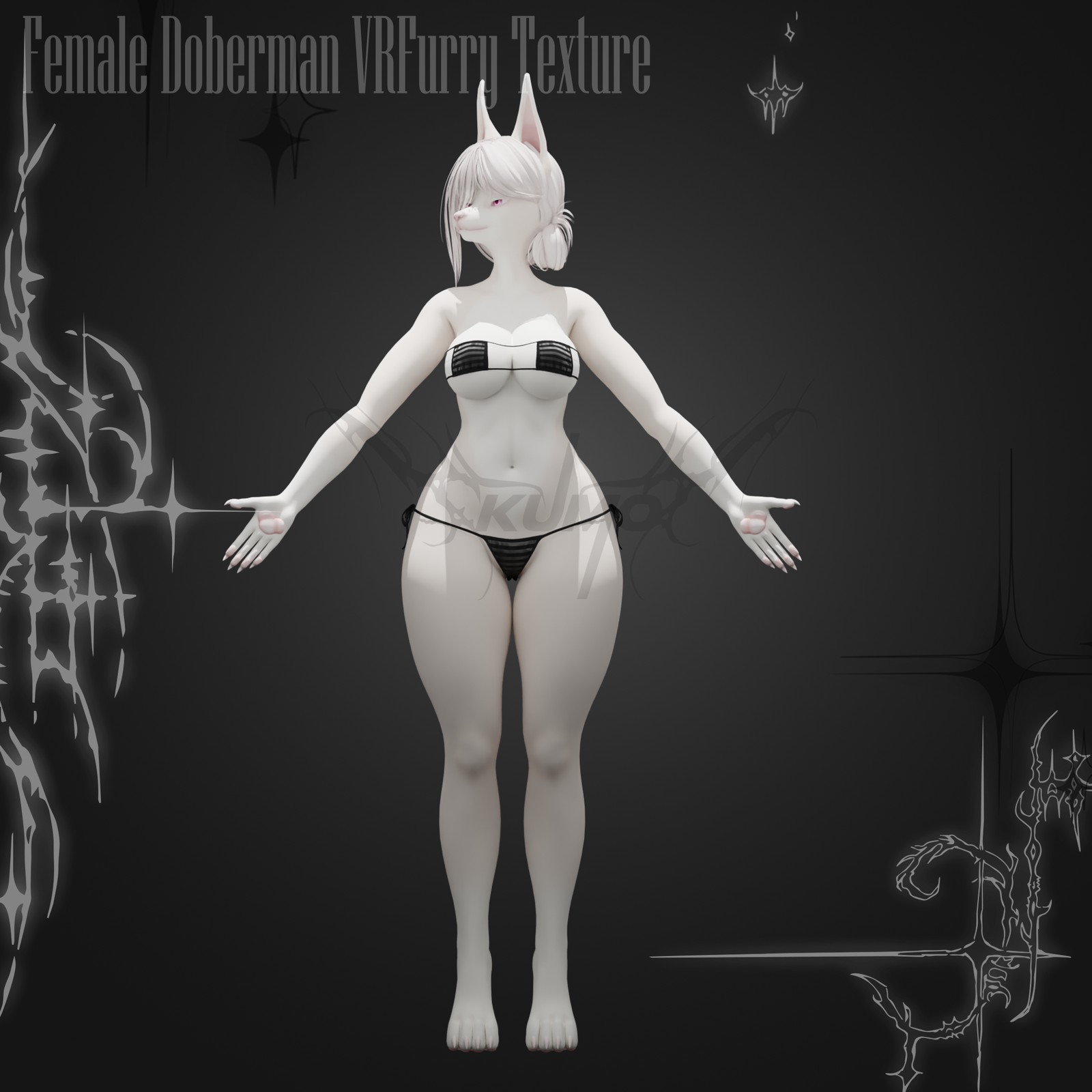 Doberman Female VRFurry Textures