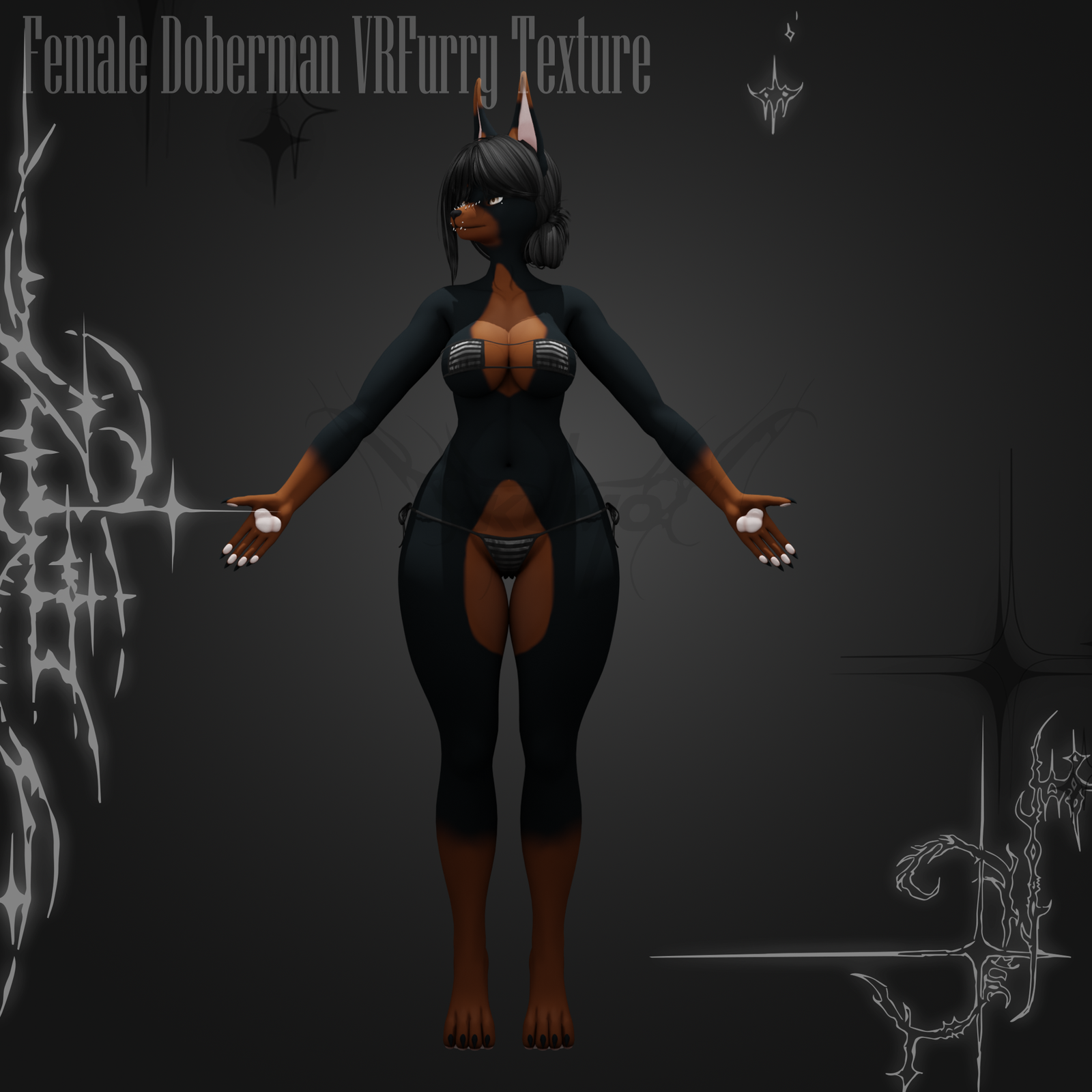 Doberman Female VRFurry Textures
