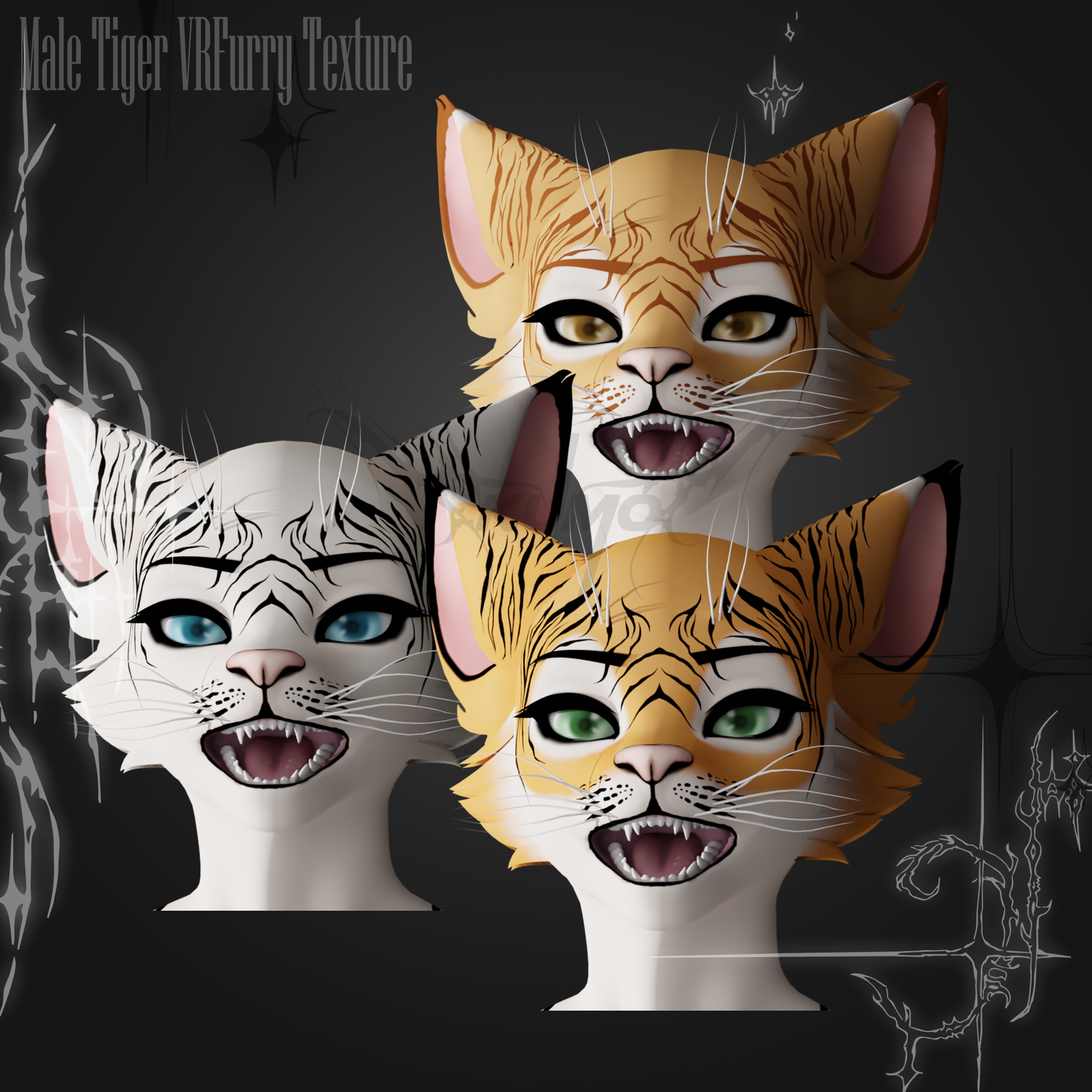 Tiger VRFurry Male Texture