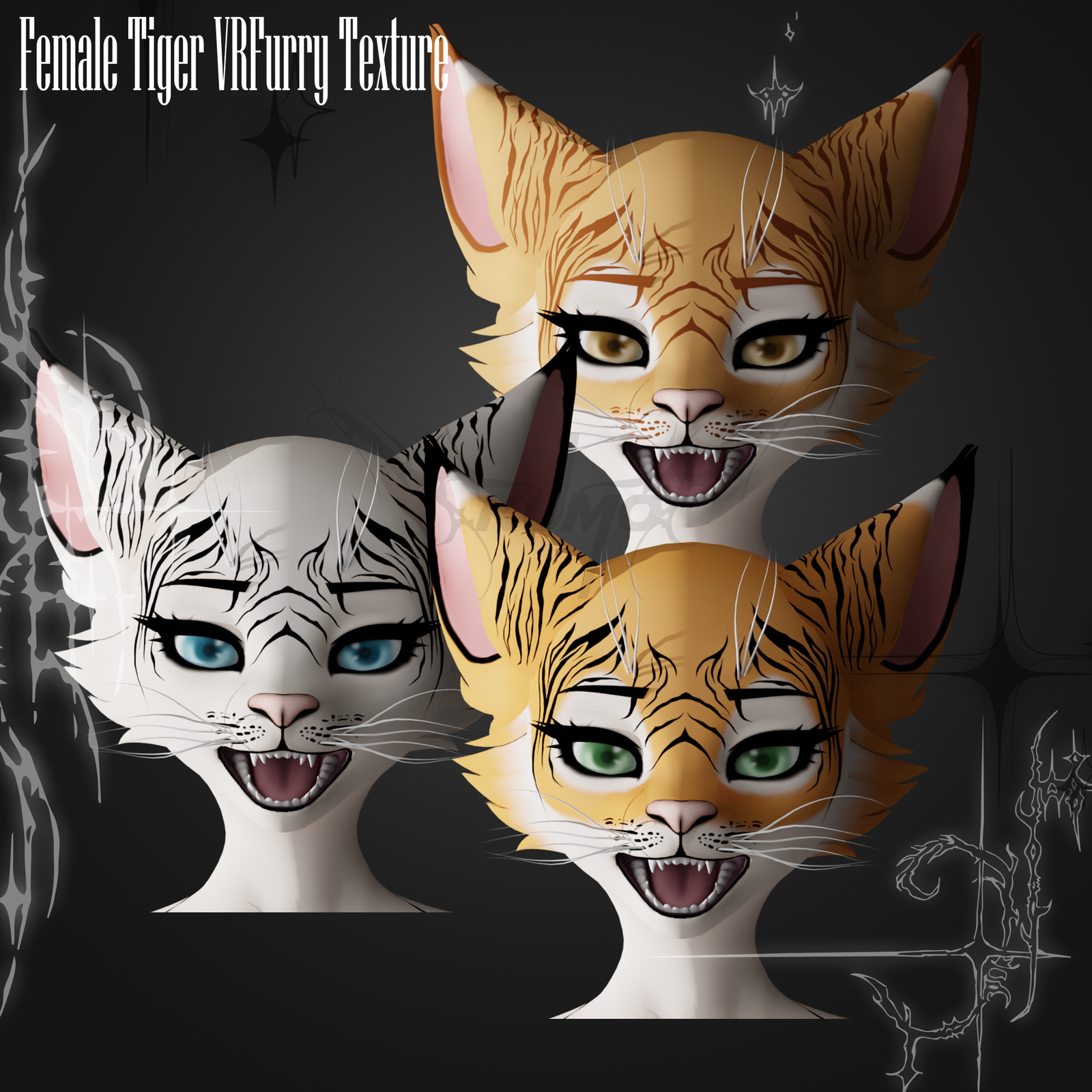Tiger VRFurry Female Texture