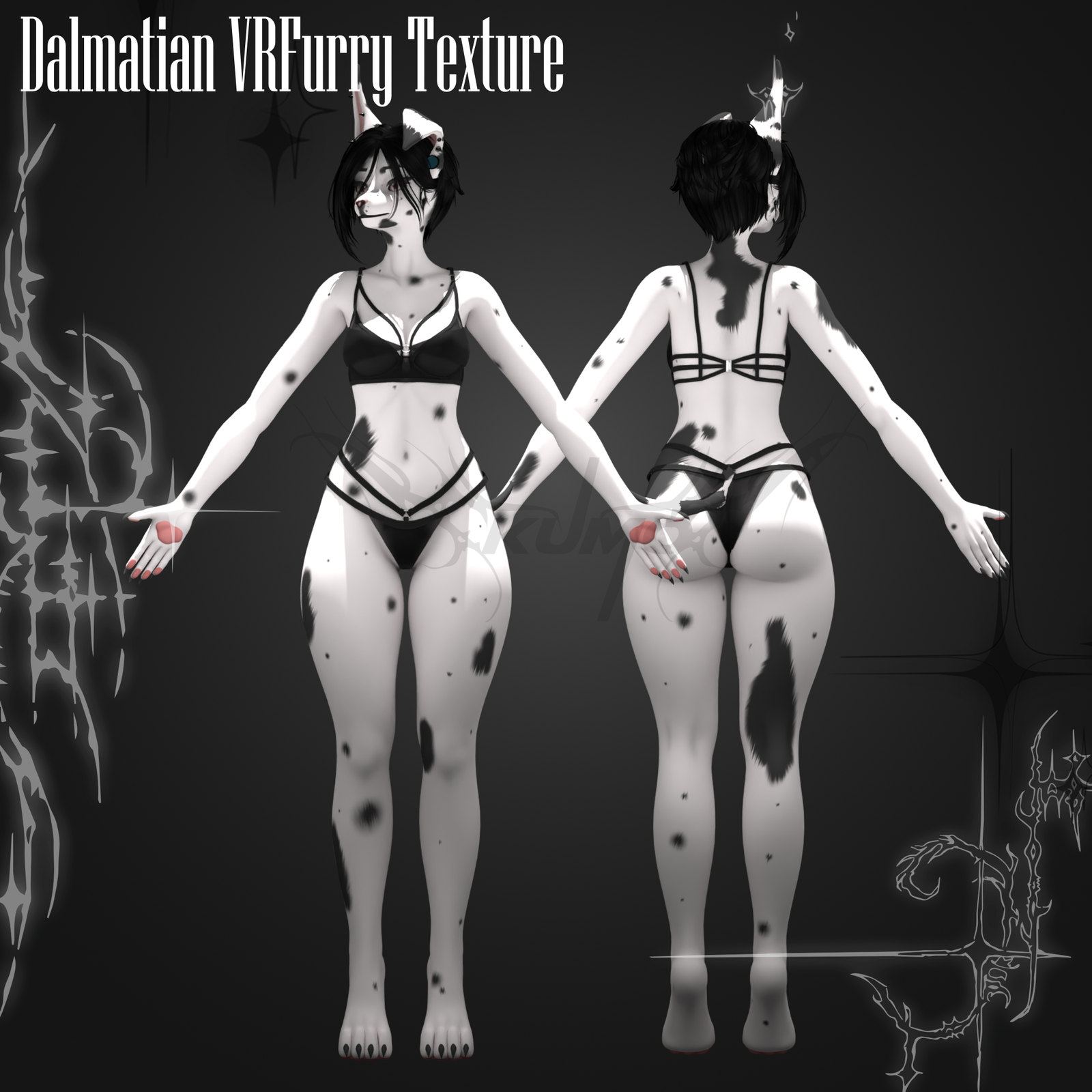 Dalmatian VRFurry Texture