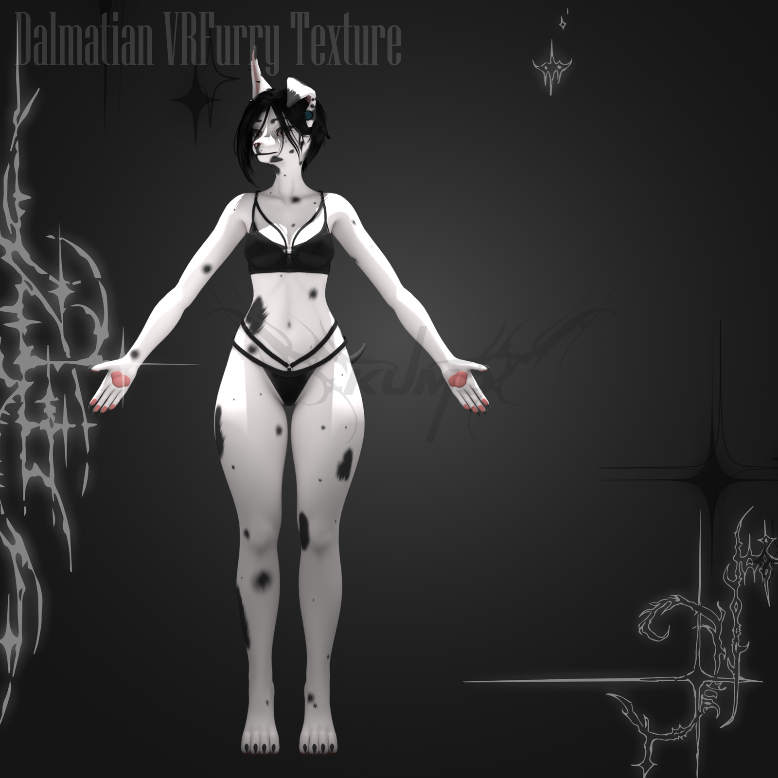 Dalmatian VRFurry Texture