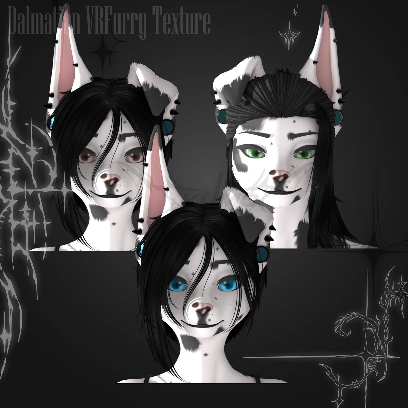 Dalmatian VRFurry Texture