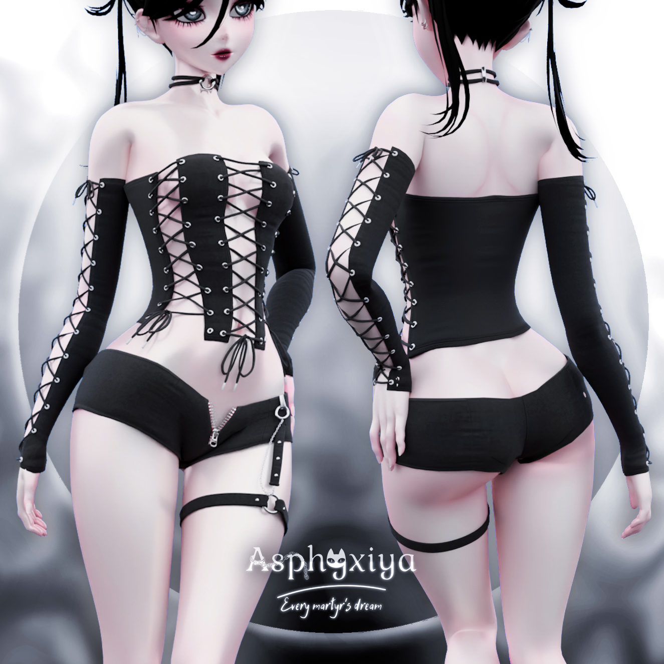 Leather Lace Corset