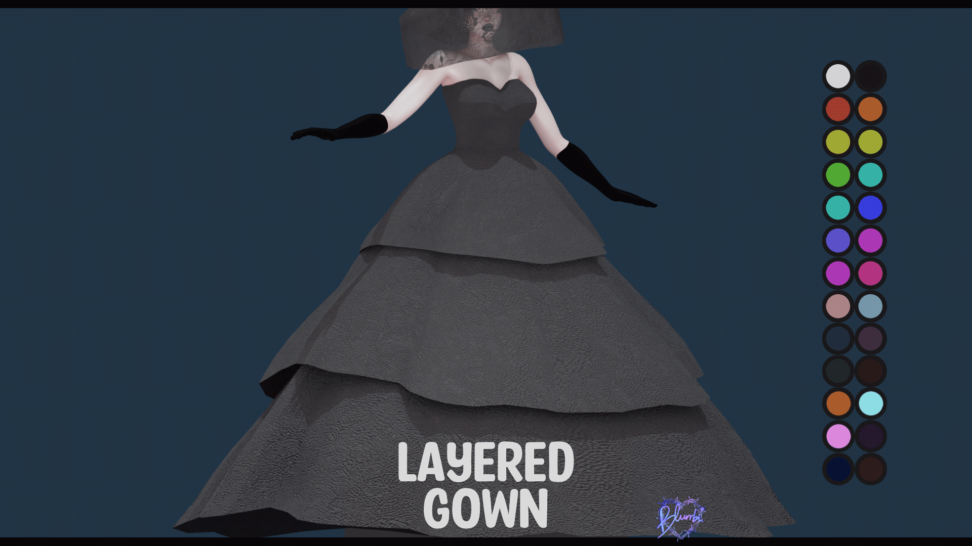 Layered Gown  ||  VrBase, SlimFit  -  Nitro Free