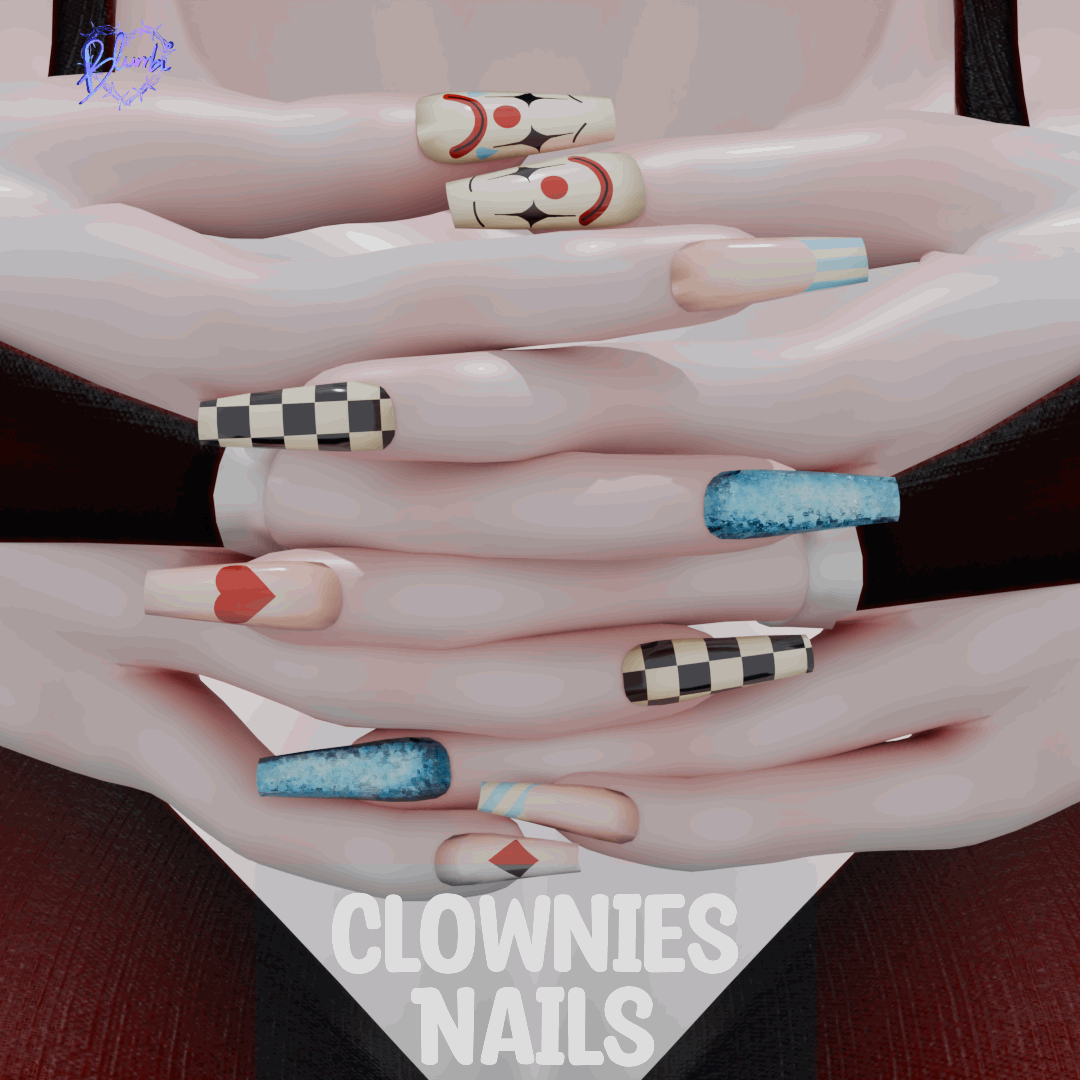Free Clownies Nails  |  VrBase, Slimfit, Luxa