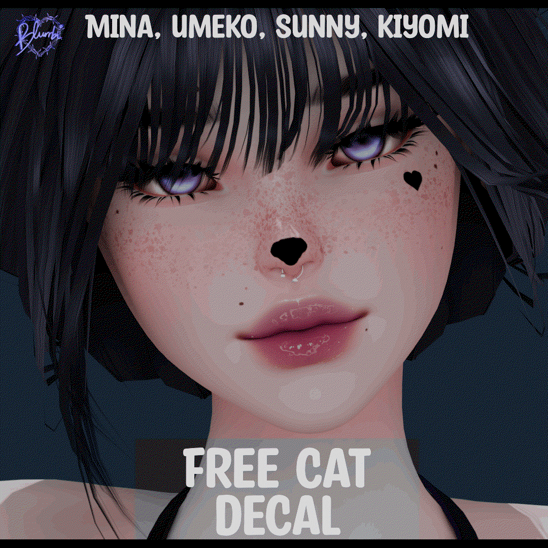 Cat Decals  |  Mina, Umeko, Sunny, Kiyomi