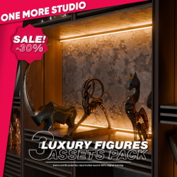 3 Luxury Figures Assets Pack | ONE MORE STUDIO