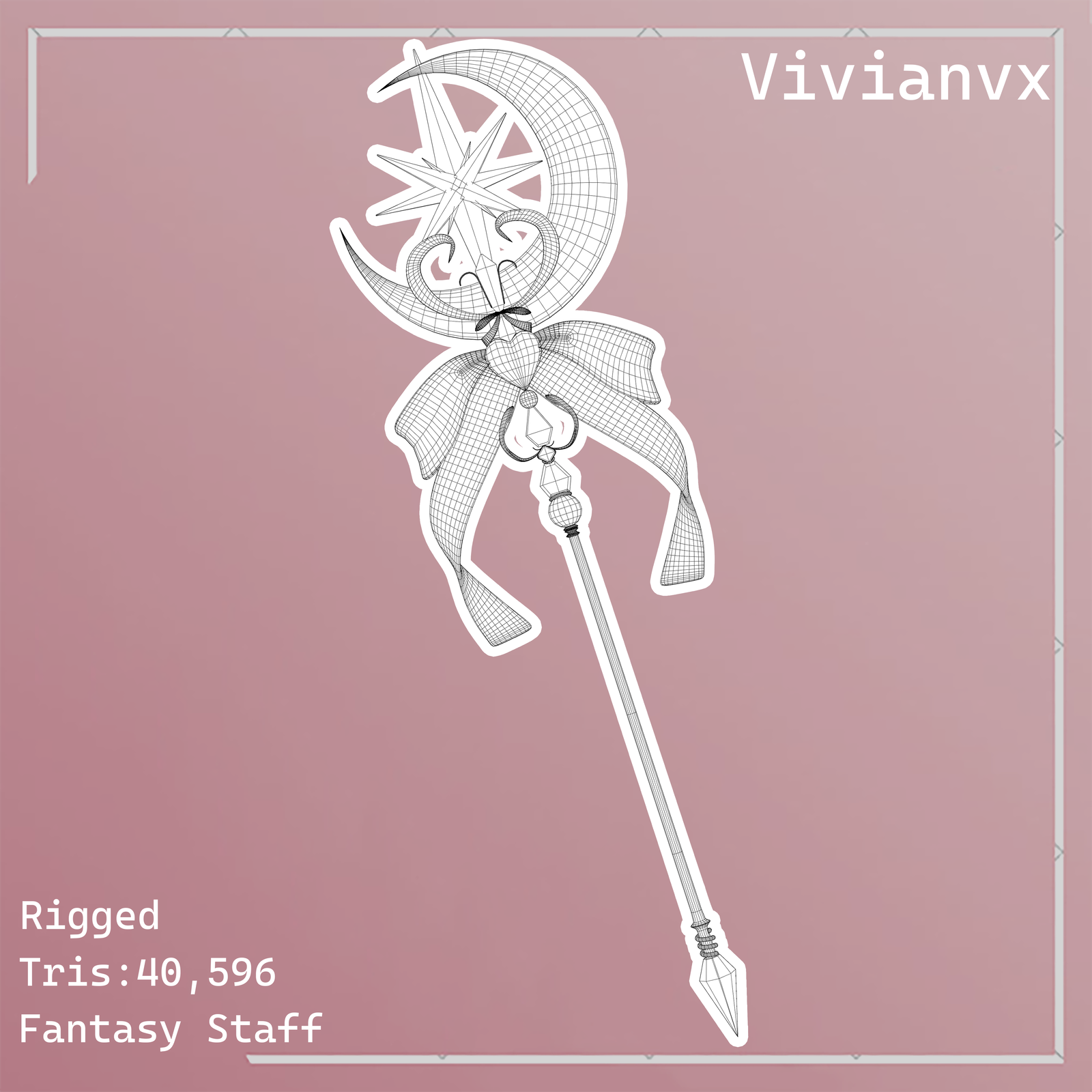 [Fantasy Staff] Rigged