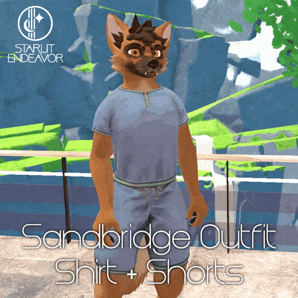 Sandbridge Outfit - Shirt + Shorts - VRChat Clothing