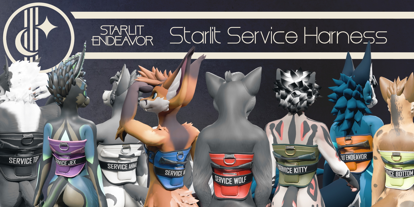 Starlit Service Harness - VRChat Clothing