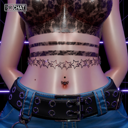 STAR STOMACH CHAIN | EGIRL | FREE