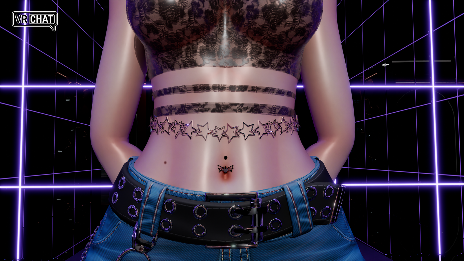 STAR STOMACH CHAIN | EGIRL | FREE