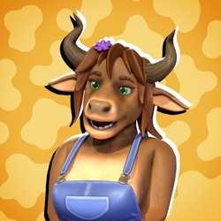 Cow Woman | 3D Character | VRChat-Ready Avatar