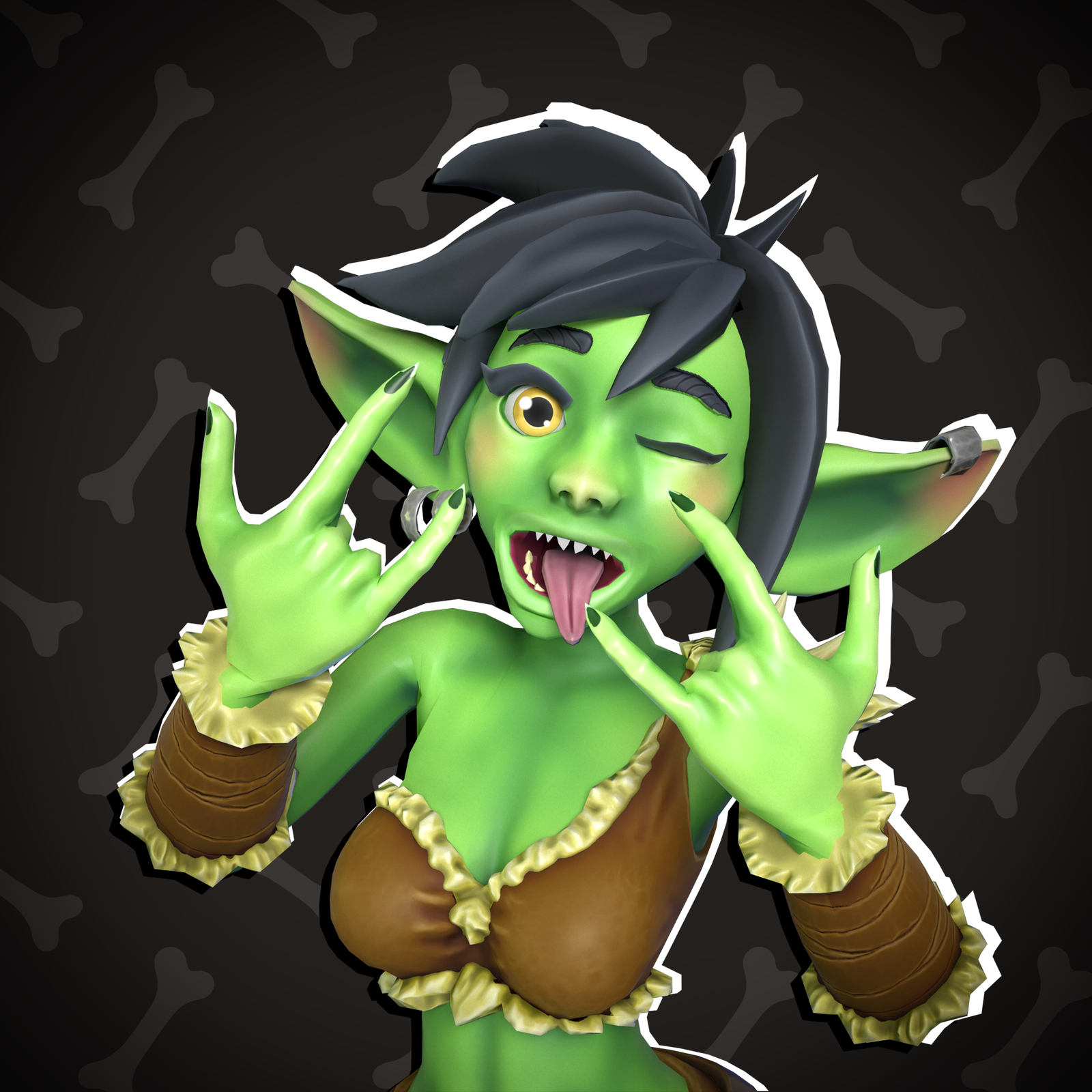 Goblin Girl | 3D Character | VRChat-Ready Avatar