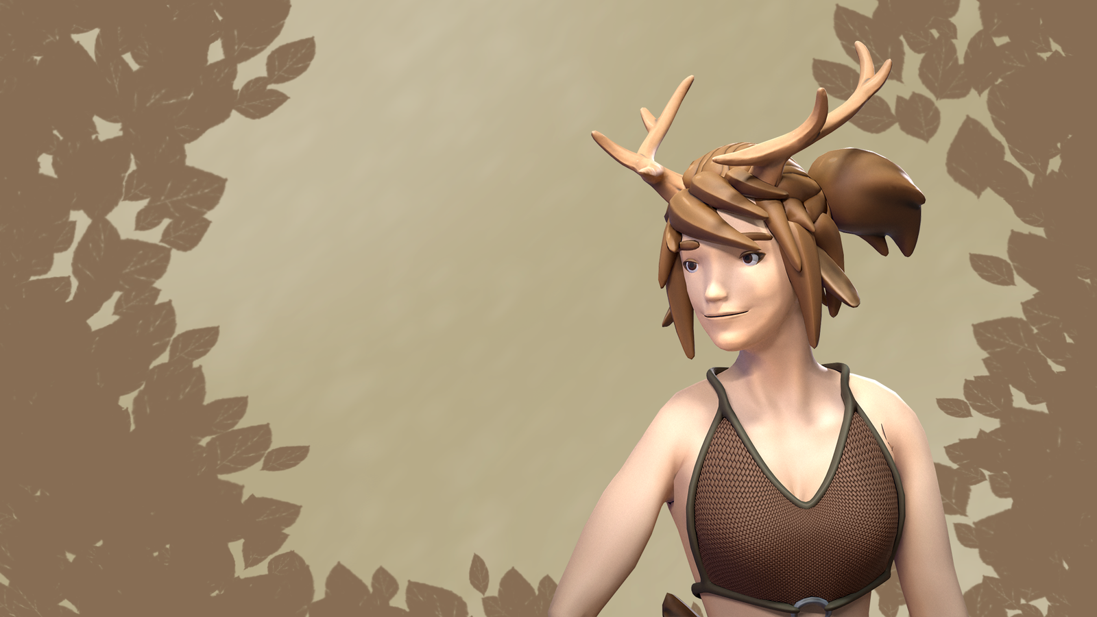 Deer Woman | 3D Character | VRChat-Ready Avatar