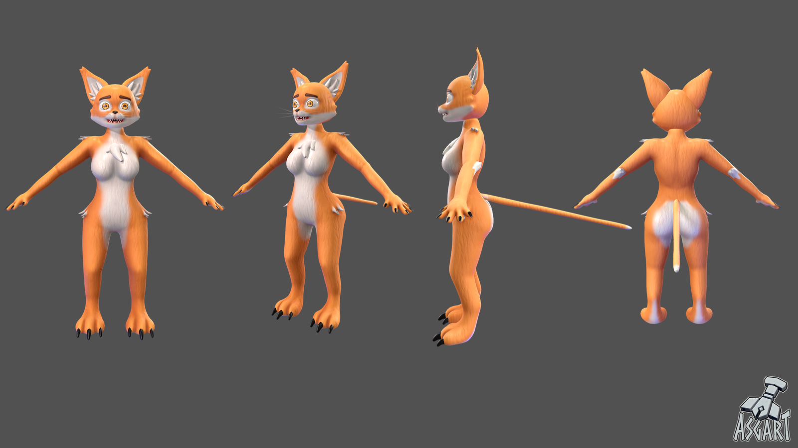 Cat Girl | 3D Character | VRChat-Ready