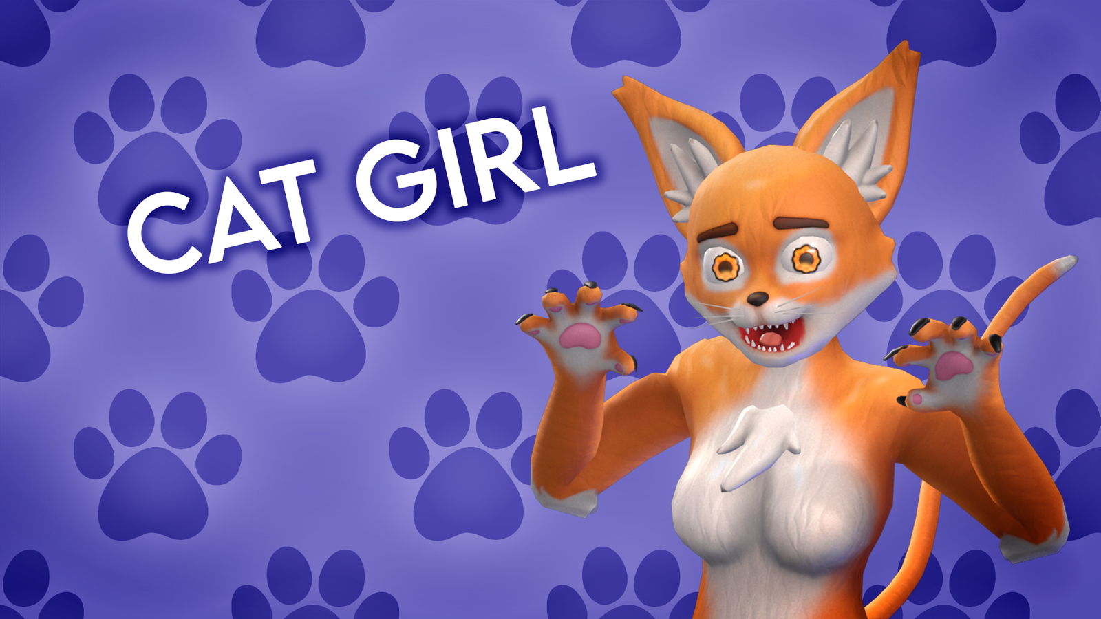 Cat Girl | 3D Character | VRChat-Ready
