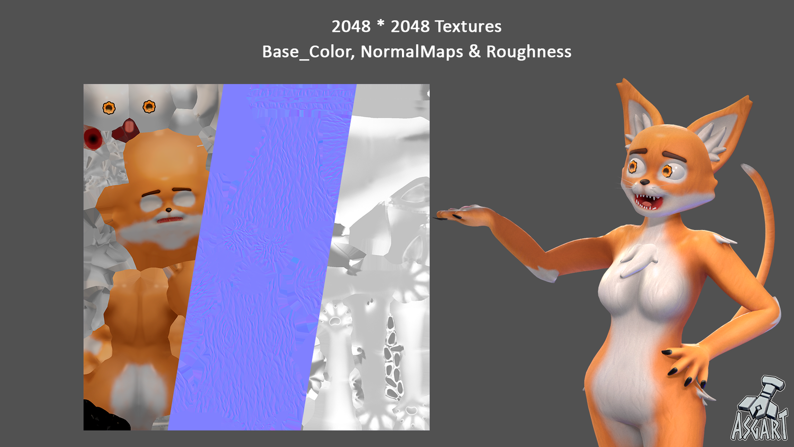 Cat Girl | 3D Character | VRChat-Ready