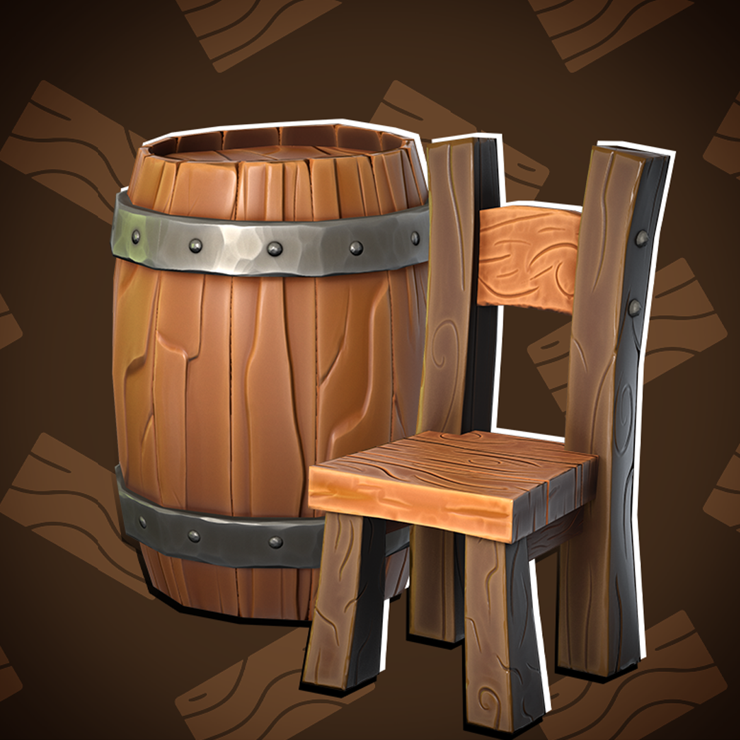 Stylized Wooden Furniture | 3D Asset Pack
