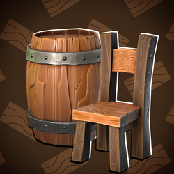 Stylized Wooden Furniture | 3D Asset Pack