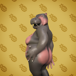 Hippo Woman | 3D Character | VRChat-Ready