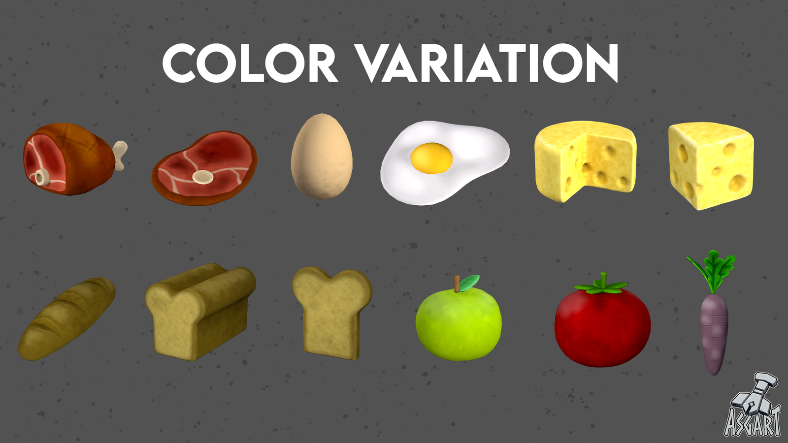 Stylized Food | 3D Asset Pack