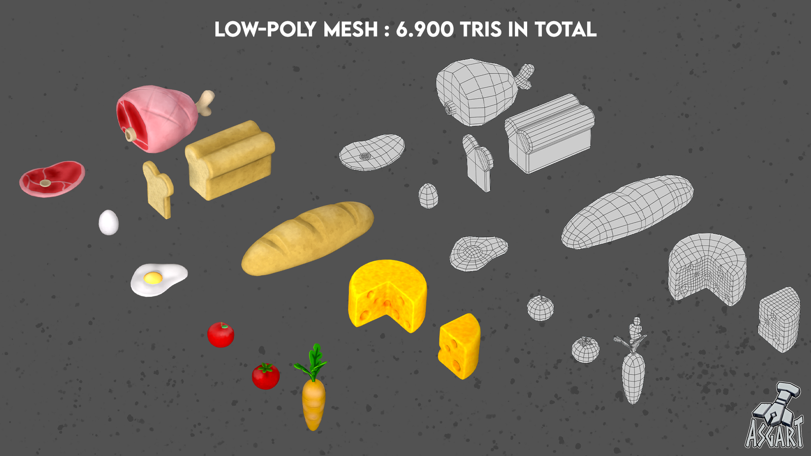 Stylized Food | 3D Asset Pack