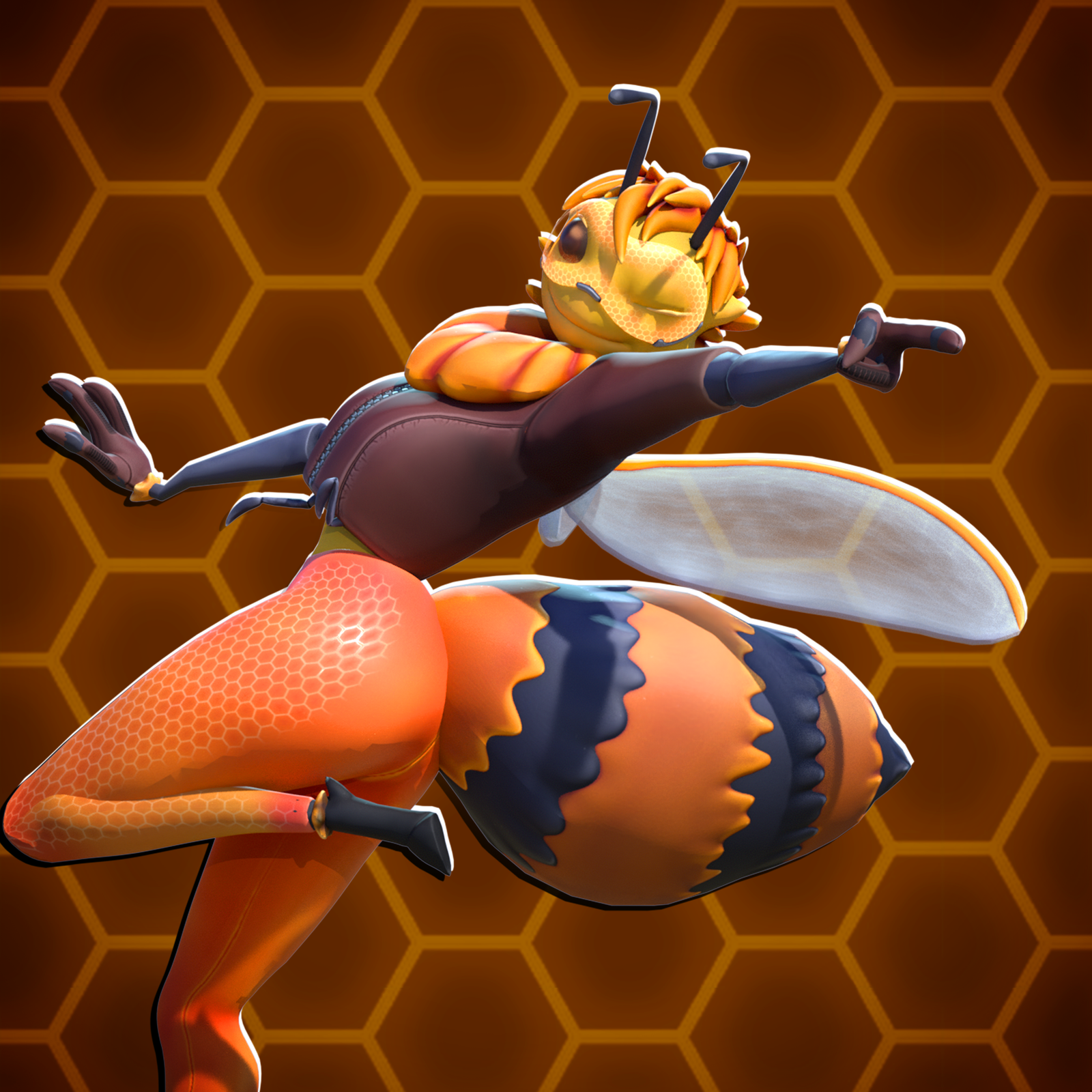 🐝 Bee Belle | 3D Character | VRChat Ready