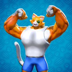 💪🐱Meowcho | 3D Character | VRChat Ready💥