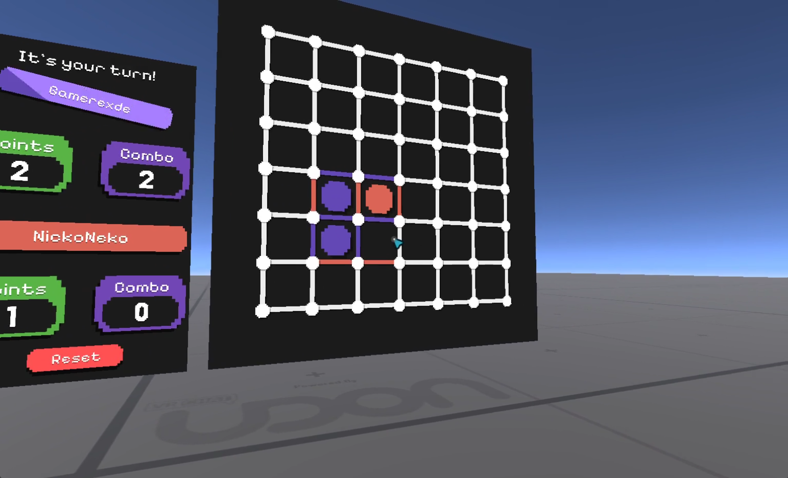 Point & Boxes (A VRChat Dots and Boxes game)
