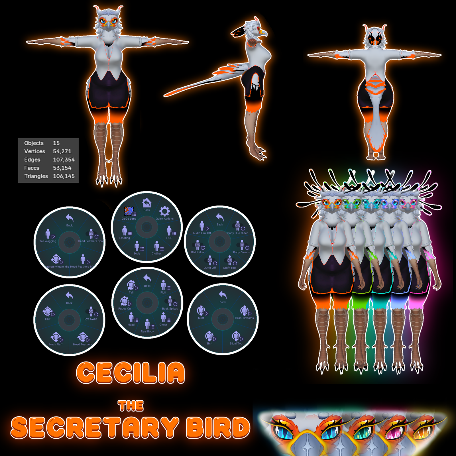 Cecilia The Secretary Bird