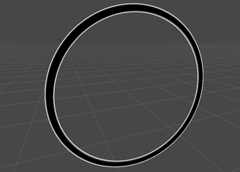 Simple Areial Hoop Ring